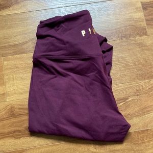 Like New VS Pink Ultimate Ruched tights size Medium